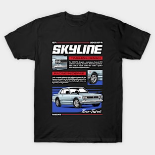 Skyline 2000 GTR JDM Car T-Shirt